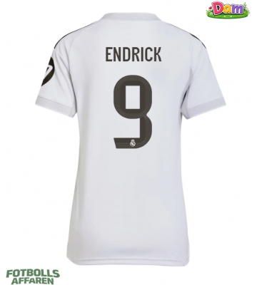 Real Madrid Endrick #9 Hemmatröja Kvinnor 2025-26 Kortärmad